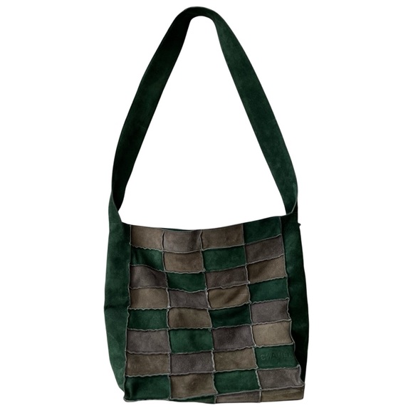 CHANEL Handbags - Chanel Vintage Suede Patchwork Bag